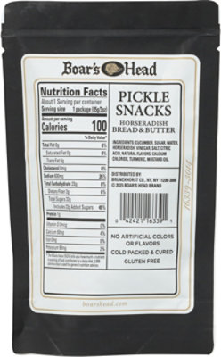 Boars Head Pickle Snacks Horseradish Bread & Butter - 3 OZ - Image 5