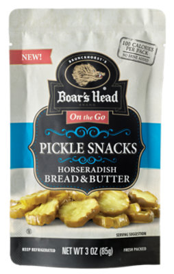 Boars Head Pickle Snacks Horseradish Bread & Butter - 3 OZ - Image 1