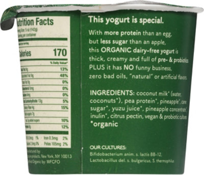 Cocojune Organic Protein Pineapple Yuzu Yogurt , 5 Oz - 5 OZ - Image 5