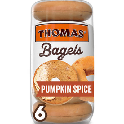 Thomas Pumpkin Spice Bagels - 18 OZ - Image 1