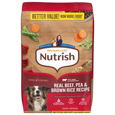 Rachael Ray Nutrish Dry Dog Beef, Pea & Brown Rice - 30 LB - Image 1