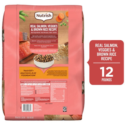 Rachael Ray Nutrish Dry Dog Salmon, Veggies & Brown Rice Recipe - 12 LB - Image 2