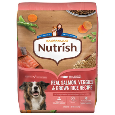 Rachael Ray Nutrish Dry Dog Salmon, Veggies & Brown Rice Recipe - 12 LB - Image 1