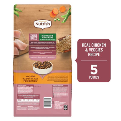 Rachael Ray Nutrish Dry Dog Small Breed Chicken & Veggies - 5 LB - Image 2