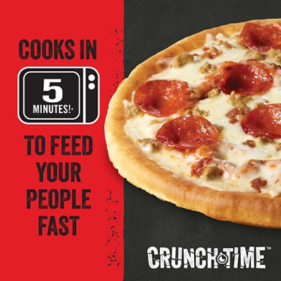 Red Baron Crunch Time Meat Trio Frozen Microwave Pizza 15.37 Oz - 15.37 OZ - Image 2