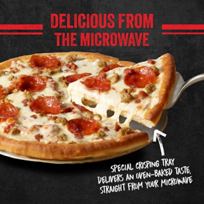 Red Baron Crunch Time Meat Trio Frozen Microwave Pizza 15.37 Oz - 15.37 OZ - Image 5