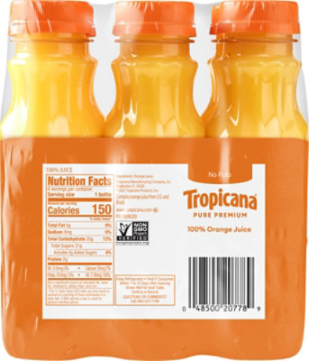 Tropicana Ch Pure Premium Orange Juice No Pulp 11 Fz - 11 FZ - Image 5