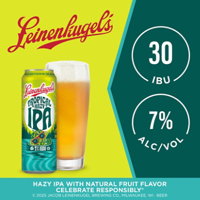 Leinenkugel Tropical Hazy Ipa 12/12c - 2-12 FZ - Image 2
