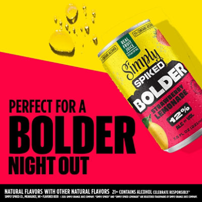 Simply Spiked Bolder Straw Lemon - 7.5 FZ - Image 2
