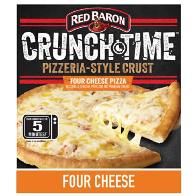 Red Baron Crunch Time Four Cheese Frozen Microwave Pizza 14.91 Oz - 14.91 OZ - Image 1