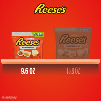 REESE'S Miniatures White Creme Peanut Butter Cups Candy Share Pack - 9.6 OZ - Image 5