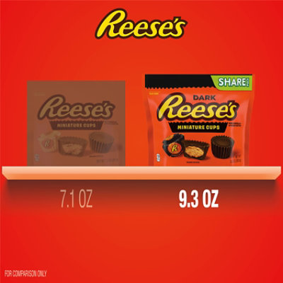 Reeses Dark Chocolate & Peanut Butter Miniature Cups Share Pack Stand Up Bag - 9.3 OZ - Image 5