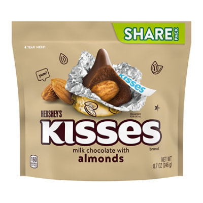 Hersheys Kisses Almonds Share Pack 8.7oz - 8.7 OZ - Image 1