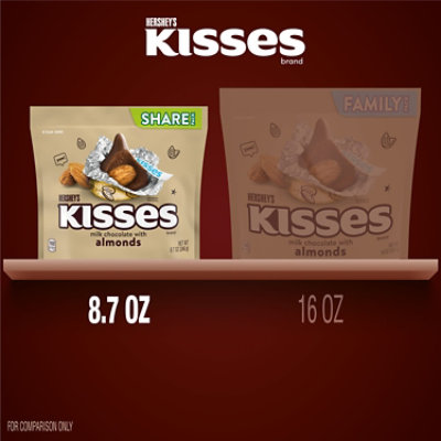 Hersheys Kisses Almonds Share Pack 8.7oz - 8.7 OZ - Image 5
