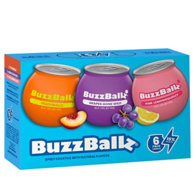 Buzzballz Fruity Evergreen Cocktails 6-200 Ml. - 6-200 ML - Image 1