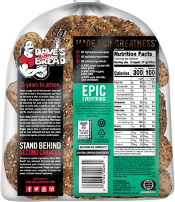Daves Killer Bread Mini Everything Bagels - 12 CT - Image 5