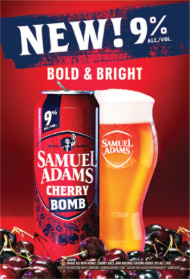Samuel Adams Cherry Bomb Can - 19.2 FZ - Image 2