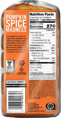 Daves Killer Bread Pumpkin Spice Bagels - 16.75OZ - Image 6