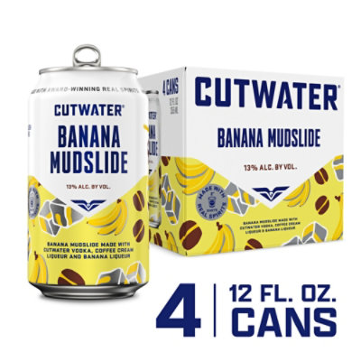 Cutwater Banana Mudslide In Cans - 4-12 FZ - Image 1