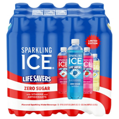 Sparkling Ice Life Savers Variety Pack Wild Cherry /strawberry/blue Raspberry/white Grape 12 17oz - 12-17FZ - Image 4
