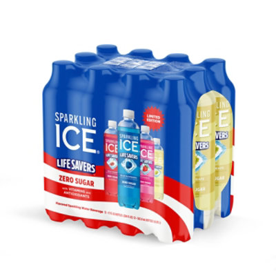 Sparkling Ice Life Savers Variety Pack Wild Cherry /strawberry/blue Raspberry/white Grape 12 17oz - 12-17FZ - Image 6