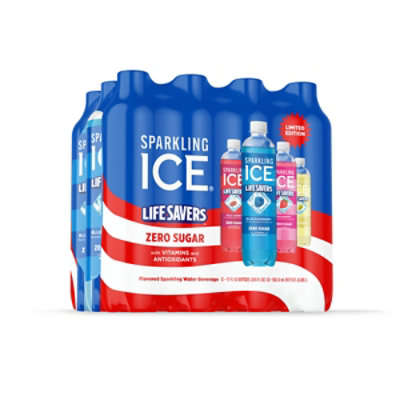 Sparkling Ice Life Savers Variety Pack Wild Cherry /strawberry/blue Raspberry/white Grape 12 17oz - 12-17FZ - Image 3