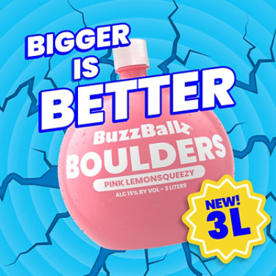 Buzzballz Boulders Pink Lemon Squeezy Wine - 3 LT - Image 2