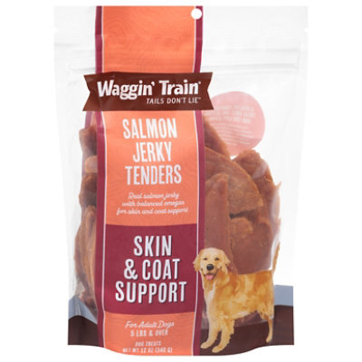 Waggin' Train Salmon Jerky For Skin & Coat Support 12oz - 12 OZ - Image 1