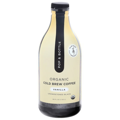 Pop And Bottle Coffee Cold Brew Vanilla Organic - 48 FZ - Image 2