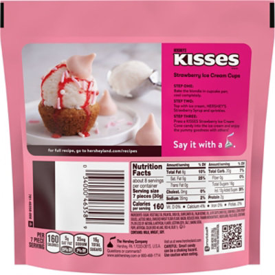 Hersheys Kisses Strawberry Ice Cream Cone Flavored Candy Share Pack - 8.2 Oz - Image 7