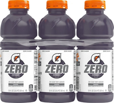 Gatorade Zero Zero Sugar Thirst Quencher Grape 20 Fl - 120 FZ - Image 1
