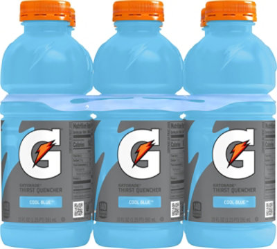 Gatorade Thirst Quencher Cool Blue 20 Fl Oz X 6 - 120 FZ - Image 1