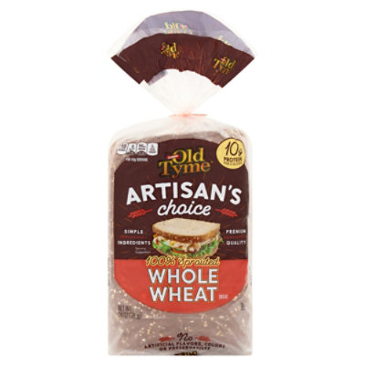 Old Tyme 100% Sprouted Whole Wheat Bread - 24 OZ - Image 1