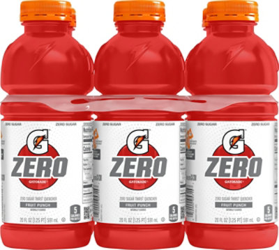 Gatorade Zero Sugar Thirst Quencher Fruit Punch 20 Fl Oz X 6 - 120 FZ - Image 2