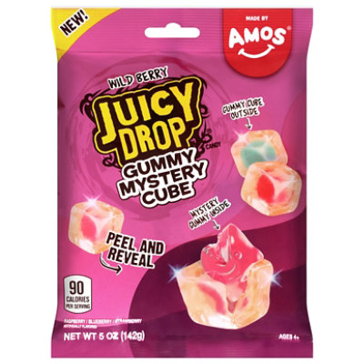Juicy Drop Gummy Mystery Cube 5oz Peg Bag- Wild Berry - 5 OZ - Image 1