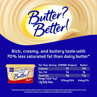 I Can’t Believe It’s Not Butter! NutriRich Original Spread - 30 Oz - Image 3