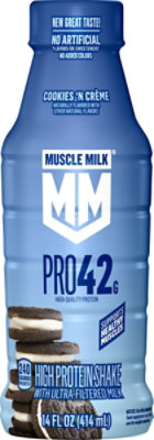 Muscle Milk Pro Cookies N Creme 14fz - 14 FZ - Image 1