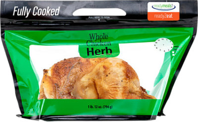 ReadyMeals Garlic Herb Rotisserie Chicken Hot - Each