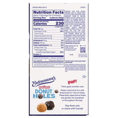 Entenmanns Popems Devils Food Glazed Donut Holes - 13 OZ - Image 5