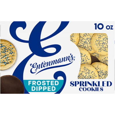 Entenmanns Frosted Dipped Sprinkled Cookies - 10 OZ - Image 1