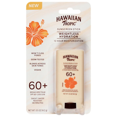 Hawaiian Tropic Weightless Hydration Stick Spf60 0.5 Oz - 0.5 OZ - Image 1