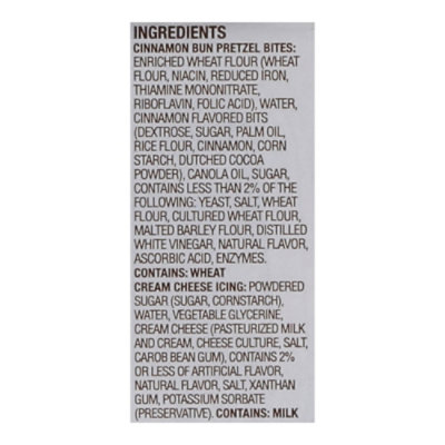 Pretzilla Soft Pretzel Cinnamon Bun Bites Tub With Cream Cheese Icing Cup - 10.5 OZ - Image 4