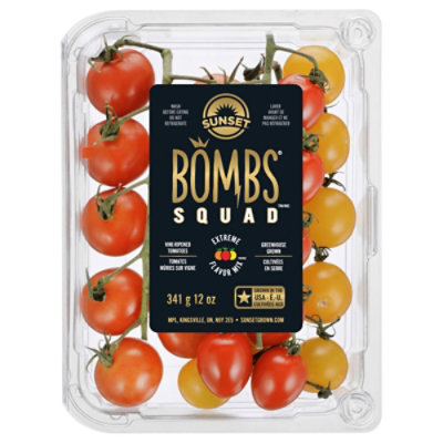 Sunset Bombs Squad On-the-vine Tomatoes 12oz - 12 OZ - Image 1