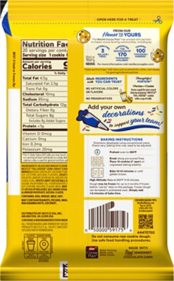 Toll House Refrigerated Cookie Dough Soccer Morsel Chocolate Chip Bar - 14 Oz - Image 5