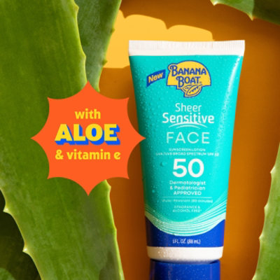 Banana Boat Sheer Sensitive Spf50 Face Lotion 3 Fl Oz - 3 FZ - Image 4