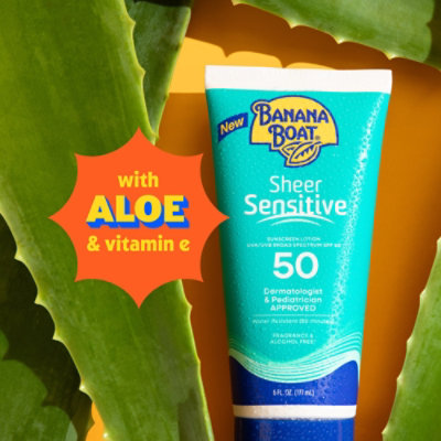 Banana Boat Sheer Sensitive Spf50 Body Lotion 6 Fl Oz - 6 FZ - Image 4