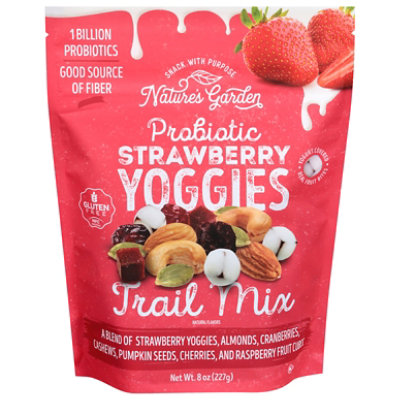 Natures Garden Probiotic Strawberry Yoggies Trail Mix 8oz - 8 OZ - Image 1