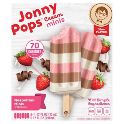 Jonnypops Ice Cream Pop Mini Neapolitan 6.72fz - 6.72 FZ - Image 3