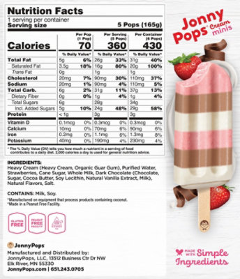 Jonnypops Ice Cream Pop Mini Neapolitan 6.72fz - 6.72 FZ - Image 6