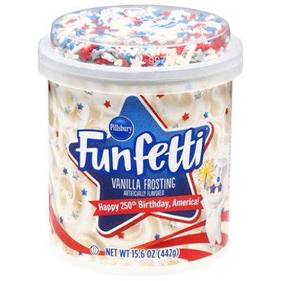 Pillsbury Funfetti Stars And Stripes White Frosting, 15.6 Oz Tub - EA - Image 2